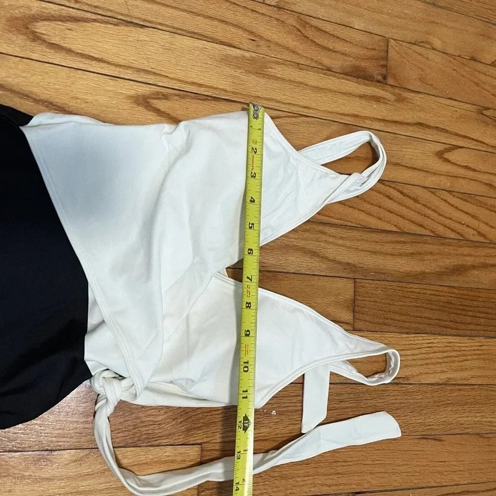 Summersalt The Perfect Wrap‎ One-Piece in Sea Urchin & White Sand Size 2LT - Picture 7 of 8